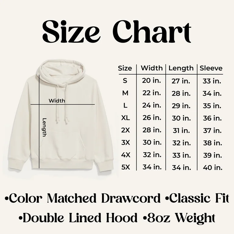 Make Your Mark Mom's Spaghetti, Pasta Font, White Hooded Sweatshirt or Hoodie, Large, Adult Unisex